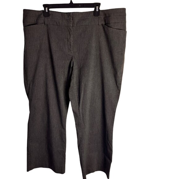 Lane Bryant Size 24 Petite Rayon Polyester Stretch Plus Pants Grey Sku 1049 - Picture 1 of 7